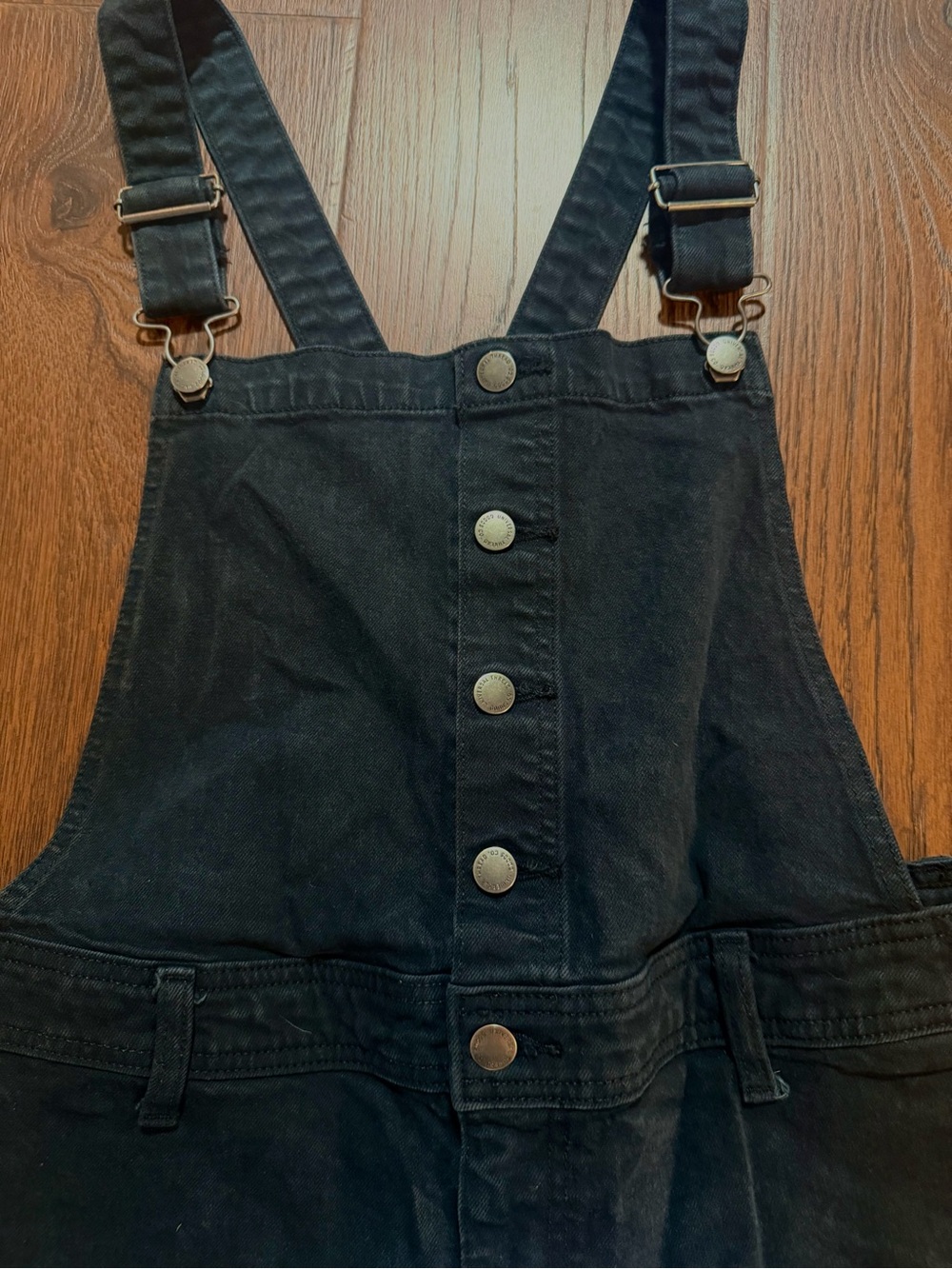 Universal Thread Women’s Overalls/Jumper/Braces Black Button Up Size 14